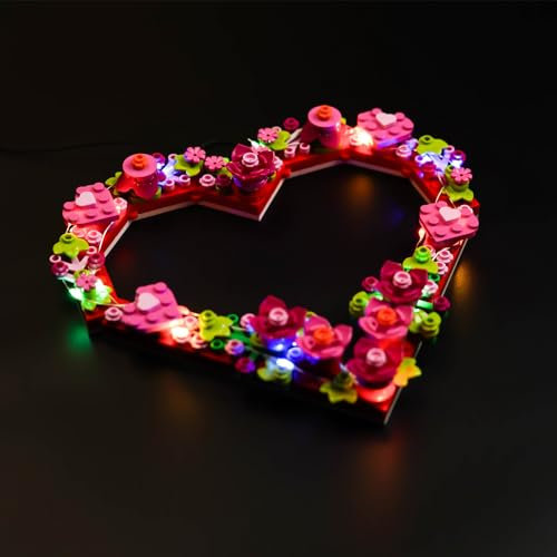 Light Kit for Lego Heart Ornament, Lighting Set for Lego 40638 Heart Ornament - Not Include Models, Just Light Kit