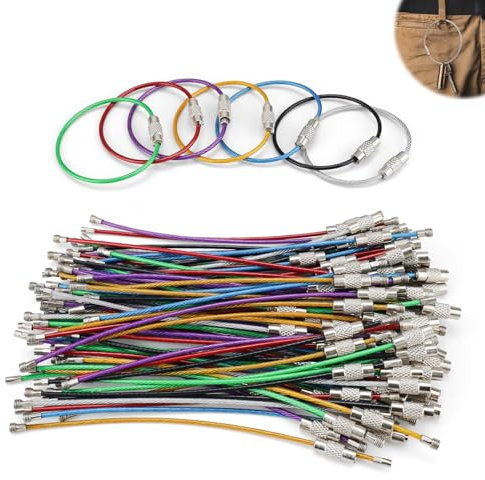 SHENGYIG 105 Pièces Anneaux Porte-Clés Multifonction, Colorés et Faciles à Transporter, Idéaux pour Randonnée, Escalade et Voyage