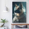 FUmoney Deutscher Schäferhund, Poster, Reproduktion, dekoratives Gemälde, Leinwand, Wandposter und Kunstdruck, modernes Familienschlafzimmer, 30 x 45 cm