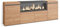 Skraut Home | Sideboard, Highboard | Kommode, Komodenschrank | 210 | 4 Türen | Elektrokamin XXL | Moderner Stil | Eiche