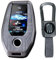 KUNIO Schlüsselhülle Passt für BMW Display Key 5er 7er G01 G02 G05 G07 G11 G12 G30 G31 G32 I8 I12 I15 X3 X4 X5 X7 Schlüsselschutz Zinklegierung Leder Gehäuse Schlüsselanhänger Grau A