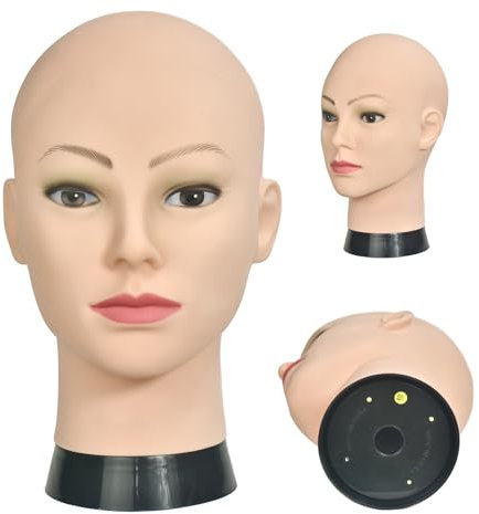 YYQXZG Blad Mannequin Testa Professionale per Cappello Display Maschera Dispiay Occhiali Dispiay con un morsetto da tavolo (12-b)