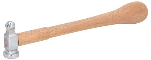 Ball Peen Hammer, Jewelry Hammer High Carbon Steel Wooden Handle Ball Peen Hammer Planishing Hammer Two Sided Chasing Hammer for Goldsmithing Jewelry Making