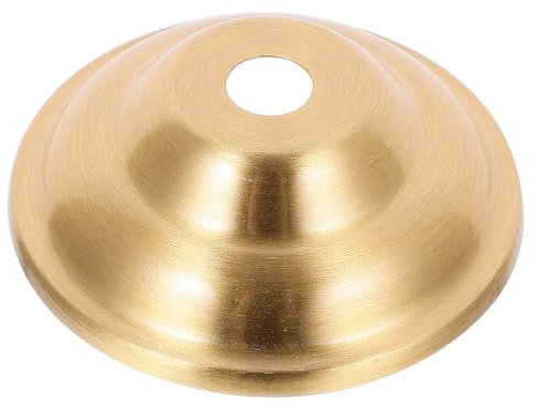 Alipis Wand-Decken-Lichtbecher Befestigung Halter Abschluss Lampenharfe Essen Lampensockel umhängelampe leuchter Abdeckung der Tischlampenfassung Endstück für Lampenschirme Messing Golden
