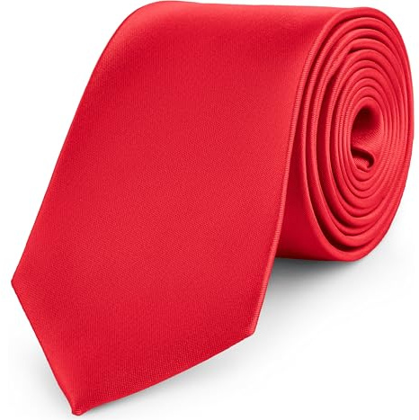 Ladeheid Herren Breite Krawatte KP-8(Red2, 150cm x 8cm)
