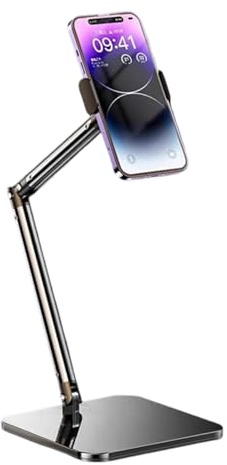 BUBEFSKD Faltbarer Schreibtisch Telefonhalter Verstellbarer Desktop Klapp Handy Ständer Desktop Ständer