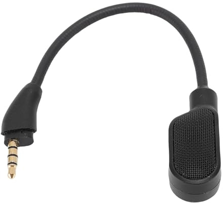 Pongnas Cloud III Headset-Mikrofon-Ersatz, Omnidirektionales Gaming-Kopfhörermikrofon mit Geräuschunterdrückung und LED-Stummschaltungsanzeige für Klare Sprachkommunikation