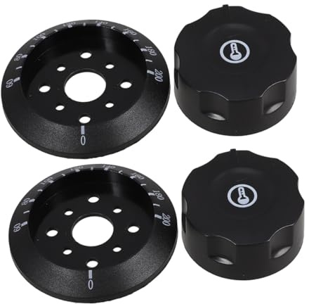 Homoyoyo 2pcs Universal Control Knobs for Oven and Deep Fryer Temperature Control Switches Replacement for Gas Stove Knobs