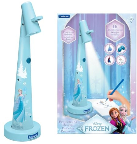 LEXIBOOK, Disney Frozen, Drawing Projector, Blue White, CRP10FZLXB | Creative Activity, Drawing Learning, Stable Support, For Children