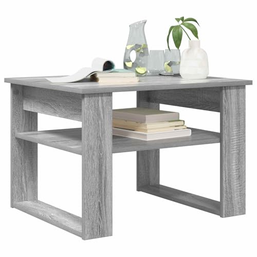 vidaXL Couchtisch Graues Sonoma 64 x 54 x 44 cm Holzwerkstoff, Moderne Wohnzimmer, rechteckiger Tisch, Kaffee, Heim Möbel, stylisch, praktisch