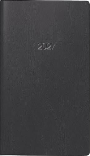 BRUNNEN Taschenkalender Mod. 740 2027 | A6, Kunststoff, schwarz