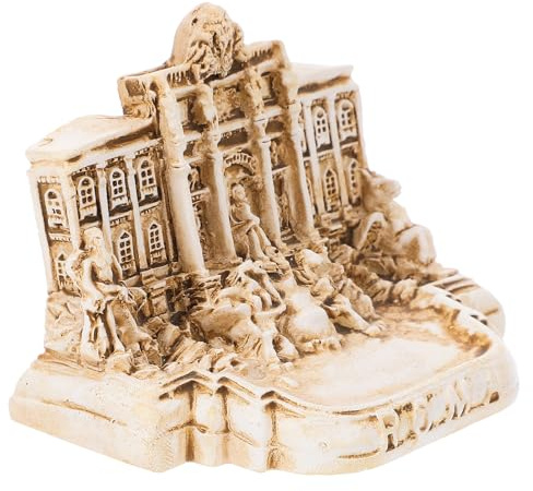 jojofuny Rom Trevi Brunnen Miniatur aus Kunstharz mit Einfachem Elegantem Design Praktische Dekorative Architekturmodell für Tisch und Wohnkultur