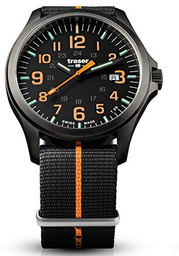 Traser Herren Analog Quarz Uhr mit Nylon Armband 107425