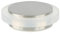 EVI Herrajes | Klebe-Türstopper | Ø35 x 12 mm | Edelstahl Matt finish, Weißer Gummi | Sehr gute Haftung | I-04020335X12BAM