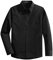 Spring&Gege Boys' Long Sleeve Solid Formal Uniform Cotton Twill Dress Shirts, Black, 11-12 Years