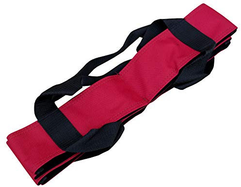 Acclaim Elsdon Nylon Four Bowl Level Lawn Flat Green Short Mat Indoor Outdoor Bowls Carrier (Red/Black)
