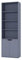 URBNLIVING 6 Tier Bookcase Bookshelf With 2 Doors Cupboard (Grey)