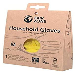 Fair Squared Haushaltshandschuhe aus 100% Naturlatex, FSC, Paar, L, Schwarz, Einheitsgröße