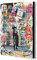 Love Is The Answer Albert Einstein Banksy Stil Leinwandbild, gerahmt, verschiedene Größen (A0, 47 x 33 Zoll)