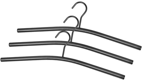 holz4home® Kleiderbügel aus Metall 3 Stück I Metallkleiderbügel Kleiderhaken im 3er Set für Garderobe I Glatten Kanten I Aufhänger Bügel für Jacke & Kleidung