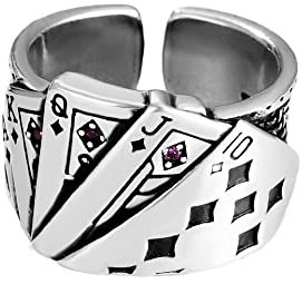 Bohemian Vintage Poker Ringe für Frauen Mädchen Punk geometrische einfache Fingerringe 2022 Trend Schmuck PartyNützlich und praktisch