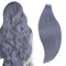 RUNATURE Tape Extensions Echthaar Blau 50cm Unsichtbare Tape in Extensions Echthaar Hellblau Lang Menschliches Haar Echthaar Extensions Tape Glatt Haarverlängerung 10 Stück 25g #Lightblue