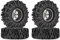 INJORA 1.9 Schlamm Reifen Sat Offset -8.9mm Beadlock Felge für 1/10 RC Crawler Auto Axial SCX10 90046 UTB18 TRX4,Grau