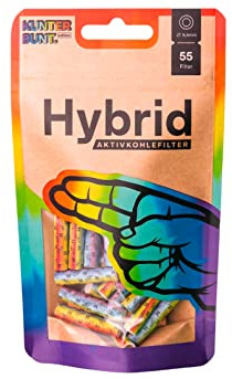 Hybrid Sypreme 20435 Hybrid Supreme Zellulose Active Cooker Slim 55 Filterartikel, Regenbogenfarben, Rainbbow