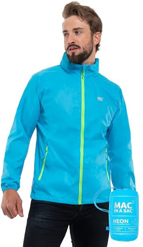 Mac in a Sac Mias Origin 2 Adult Jacket - XL - New Neon Blue