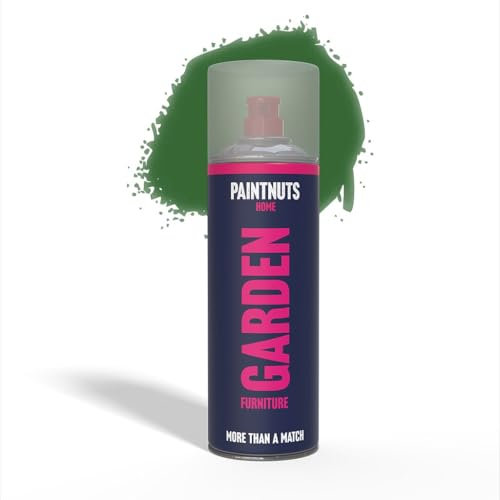 Paintnuts Garden Furniture Paint - RAL-6001 - EMERALD GREEN Satin 400ml Spray Can