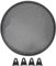 Grille de Haut-parleur de 12 Pouces, Grille Audio de Voiture Caisson de Basses en Fer Couverture de Cercle de Haut-parleur Grille de Protection Audio pour Voiture RV