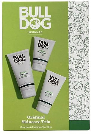 BULLDOG SKINCARE – Original Skincare Trio Geschenkset für Männer | Ganztägiges Hydratationsset