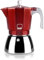 IBILI - Cafetera express Elba Red, 12 tazas, 600 ml, Aluminio fundido, Base de Acero Inoxidable, Apto para inducción