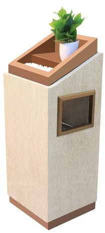 Aschenbecher für draussen Mülleimer mit Aschenbecher for den Innenbereich, kommerzieller Mülleimer, herausnehmbarer Inneneimer, Metall-Mülleimer for Zuhause, Büro, Restaurant, Aufzugseingang Standasch