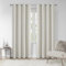 VEHEDE 69 Inch Long Bedroom Curtains, Room Darkening Decorative Curtains for Living Room, Eyelet Blackout Curtain, W55 x L69 Inch, Light Beige, 2 Drapes