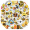 115 Stück Bienen Sticker,Kleine Bienen Aufkleber,Bienen Sticker Set,Niedlich Biene Aufkleber,Witzig Bienen Tier Aufkleber,Geeignet für Autos Fahrräder Motorräder Erwachsene und Kinder