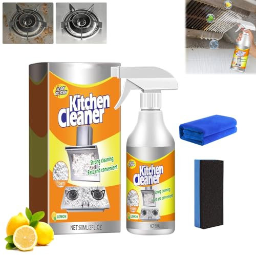 Kitchen Foam Cleaner, Küchenreiniger Spray, Schaumreiniger für die Küche, Schäumender schwerölfleckenreiniger, All-Purpose Cleaner für Home