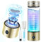 IUHFSIFS Neuer Wasserstoff-Wasserflasche - 4000PPB【Neu SPE PEM-Technologie】Doppelte Wasserstoffkonzentration, Wasseraufbereitung in 3 Minuten, 420ml, Gold