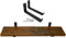 Top Notch Home & Living Scaffold Board Wall Shelf, Handcrafted Rustic Wooden Shelves, Hand Made Scaffold Board Shelves, Rustic Wooden Board Shelving, Incl 2 Up Brackets per Shelf (Tudor Oak, 150cm)