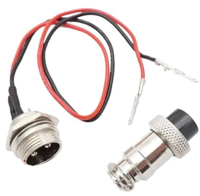 Set Female Male Battery Charger 3 Prong Socket Connector Plug GX16 for Electric E Scooter Razor Bike 3 PIN 2 WIRE
