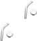 OSALADI 2 Sätze Dusch bogen arm duschkopf set duchenkopf set duscharm set Wasserhahn Schlauch Duschventil Duschkopf-Verlängerungsarm Wandbrausearm Rostfreier Stahl Silver