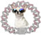 Rose Gold Dog Chain, Diamond Cuba Link Dog Collar Metal Dog Necklace Cat Chains Pet Crystal Collars Jewelry for Small Medium Large Dogs Cats, 16-inch