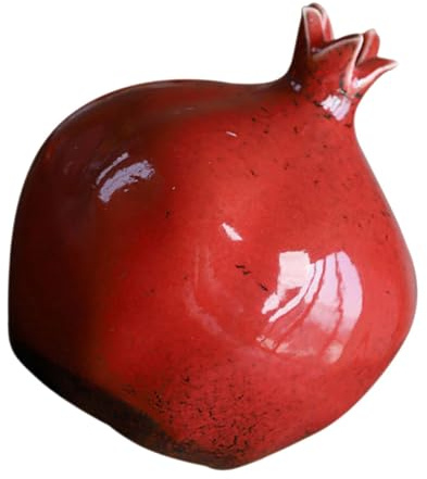 MAGICLULU Granatapfelförmige Vase Tischdeko Blumenvase Für Büro Heimdekoration Schreibtisch Vasendekoration Hochzeit Geschenk