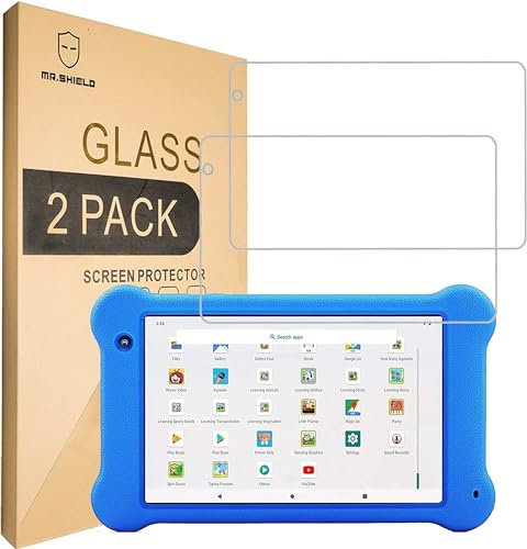 Mr.Shield 2-Pack Tempered Glass Screen Protector for Aeezo Kids Tablet 7 | Japan Glass with 9H Hardness