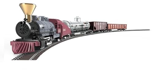 Brickaro Set di treno telecomandato 1/87 HO scala 0-4-0 locomotiva a vapore, motore a vapore con controllo elettrico, regalo per adulti