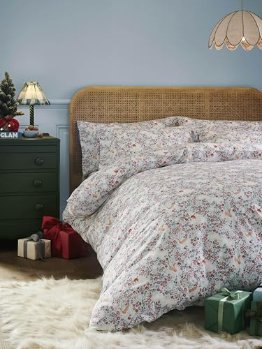 Cath Kidston Polar Ditsy 100% Cotton Duvet Cover Set In Icy (Double Duvet Cover Set 200cm x 200cm)
