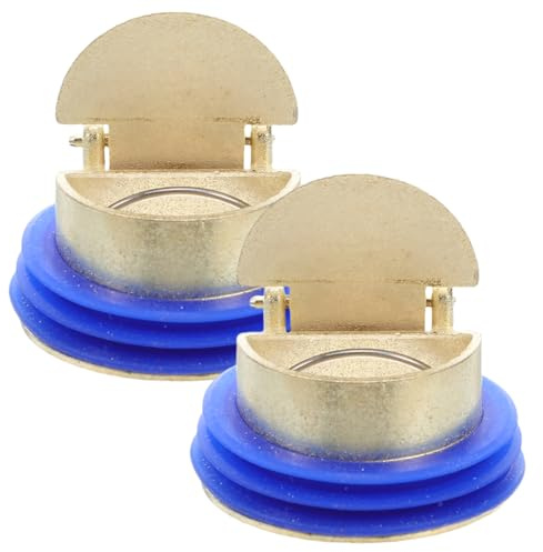 ARTIBETTER 2 Piezas Válvula de Desagüe para Ducha Anti-Retorno con Tapón Sello Insertable Protector para Lavabo Bañera y Suelo Evita Olores y Obstrucciones