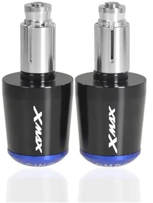 moto Embouts De Guidon Universels Pour Motos Pour X-Max 125, 250, 300 Et 400 (diamètre 7/8) extrémité du manche(Blue)