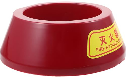 HORIALENCE Support Extincteur au Sol en Plastique pour Extincteur Poudre 3-5 Kg, Base Stable Non Lumineuse, Socle de Rangement Pratique pour Sécurité Incendie, 1 Pièce