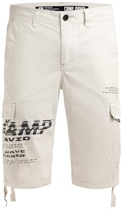 Camp David Herren Skater Shorts mit Logo Prints